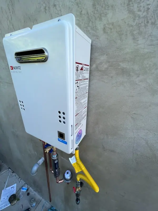 Tankless water heater installation for Champion Park homes